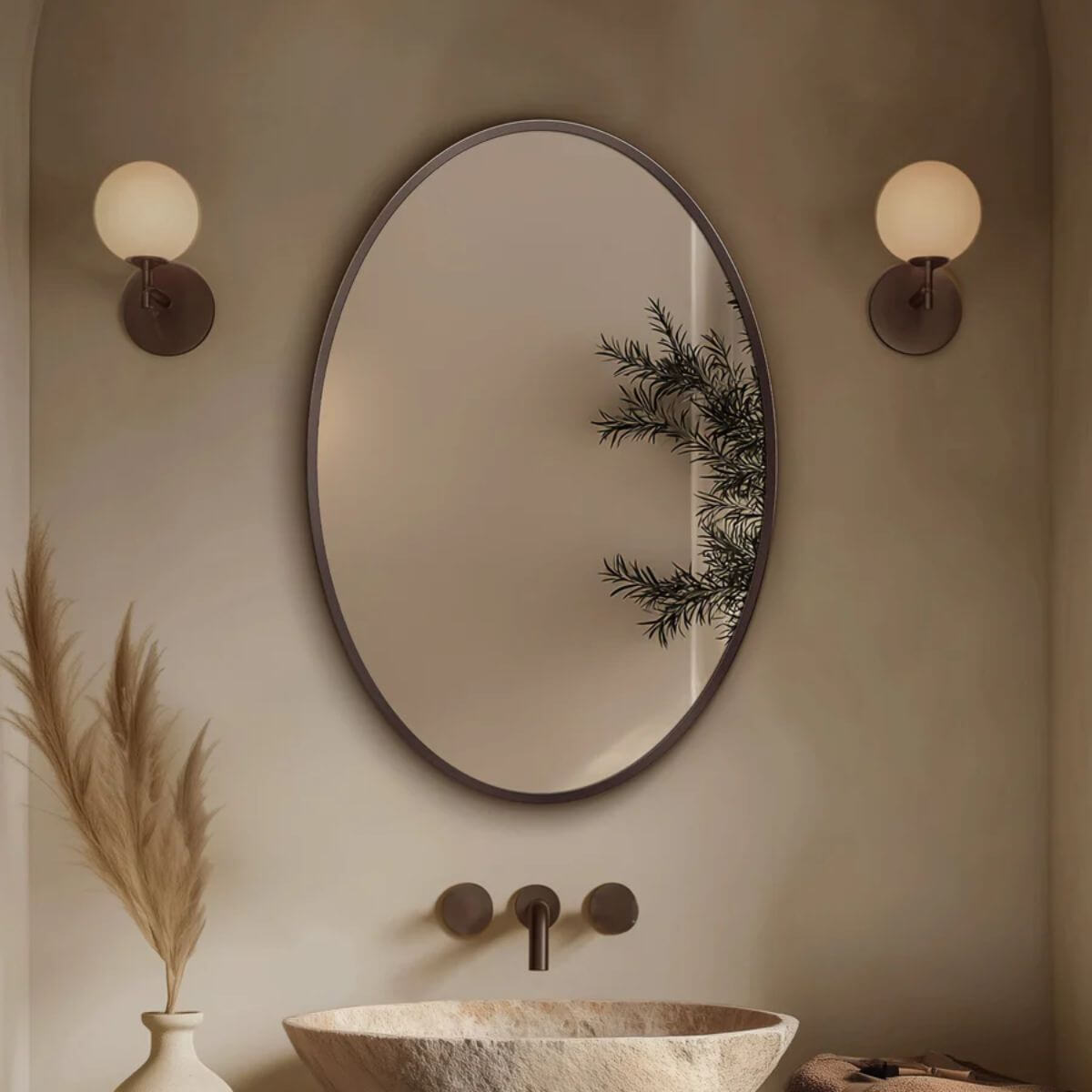 Bronze Bathroom Mirrors - Brushed Bronze & Bronze Mirrors – BathLab