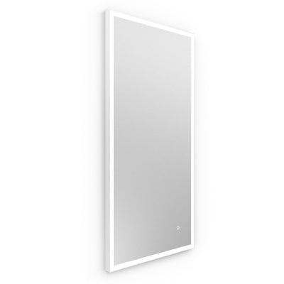 Origins Living Tate Light Rectangular Mirror 50x100cm - White