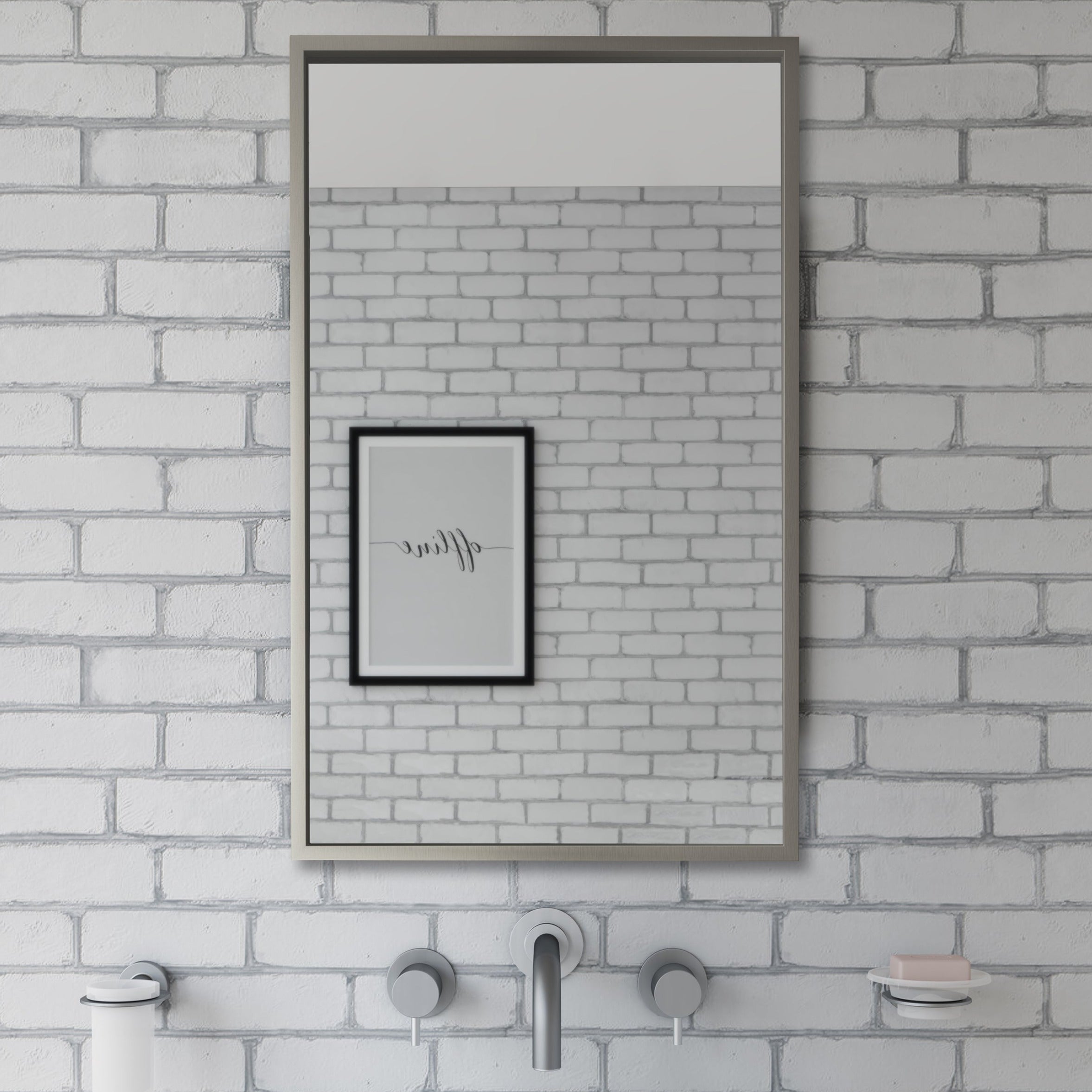 Origins Living Docklands Rectangular Mirror 50x80cm Brushed Stainles