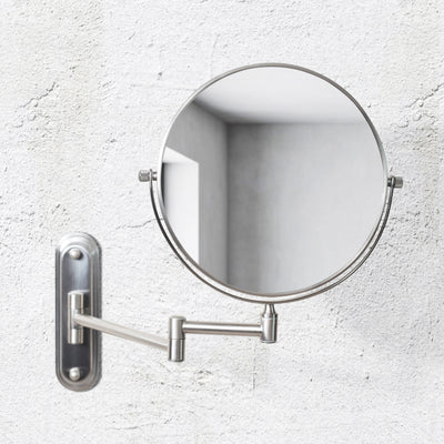 Origins Living Taylor Reversible 5X Magnifying Wall Mirror - Brushed Nickel