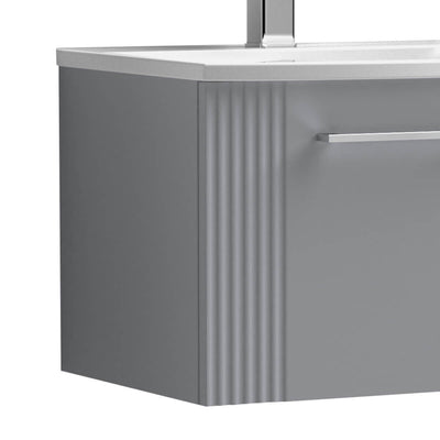 Nuie Deco 1200 x 383mm Wall Hung Vanity Unit With 2 Drawers & Twin Basin