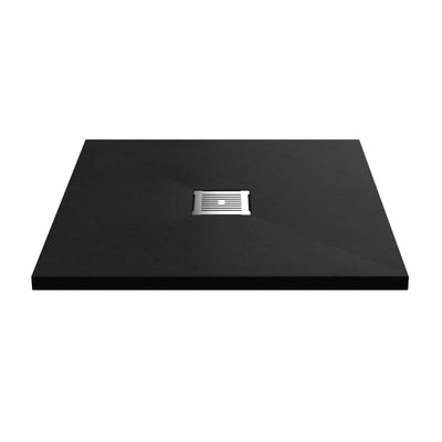 Nuie Slimline Black Slate Square Shower Tray  - 800 x 800mm