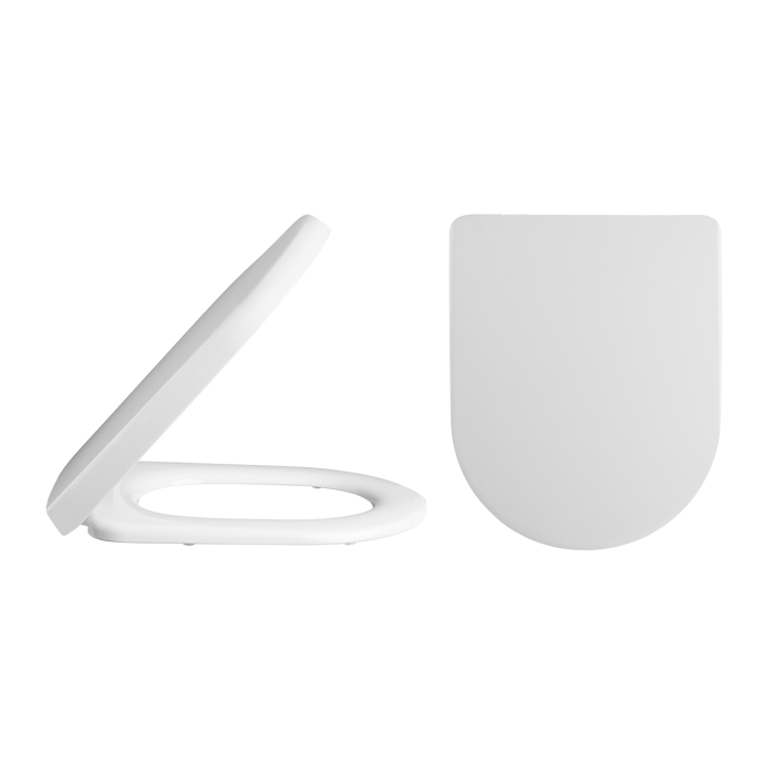 Nuie Luxury D Shape Soft Close Seat With Top Fixing & Quick Release