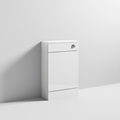 Nuie Mayford Cloakroom 500 x 202mm WC Unit With Concealed Cistern - Gloss White