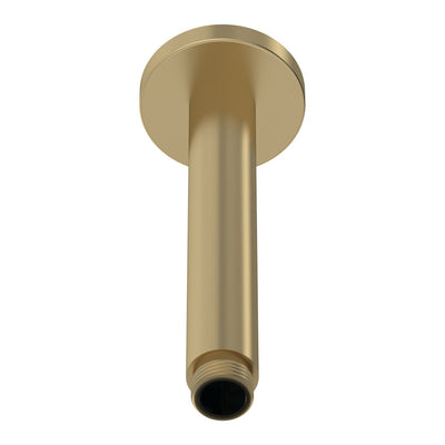 Lana Brushed Brass Round Ceiling Shower Arm 150mm