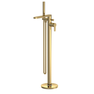 Lana Brushed Brass Freestanding Bath Shower Mixer