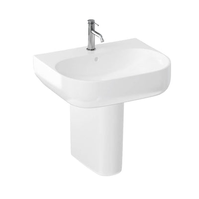 Britton Bathrooms Milan 600mm Basin With Semi Pedestal