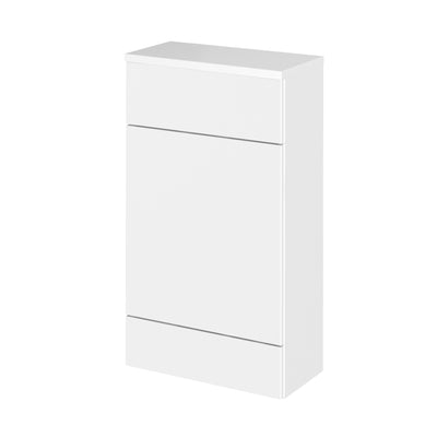 Hudson Reed Fusion Floor Standing Slimline 500mm WC Unit With Matching Top - White Gloss