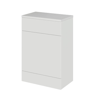 Hudson Reed Fusion Floor Standing 600mm WC Unit With Matching Top - Grey Mist Gloss
