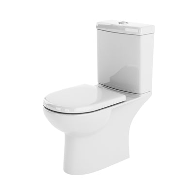 Nuie Lawton Compact Close Coupled Toilet & Soft Close Seat - 625mm Projection