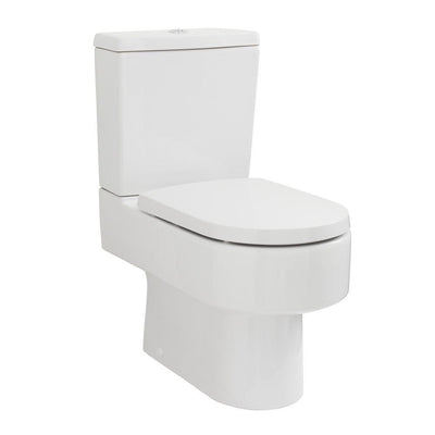 Nuie Ambrose Semi Flush To Wall Close Coupled Toilet & Soft Close Seat - 660mm Projection