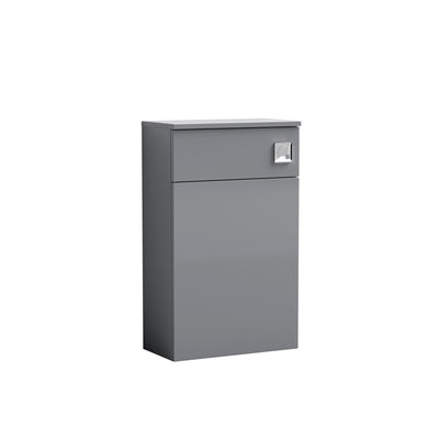 Nuie Arno 500 x 260mm WC Unit Without Cistern - Cloud Grey Gloss