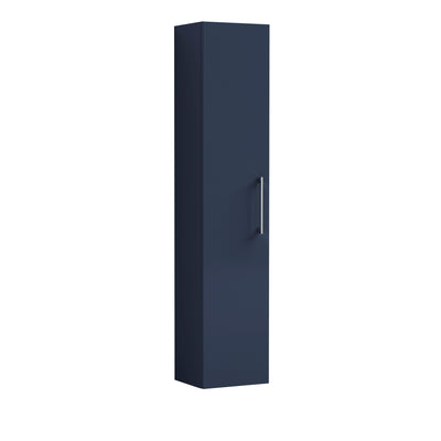 Nuie Arno 300 x 253mm Wall Hung Tall Unit With 1 Door - Electric Blue Matt