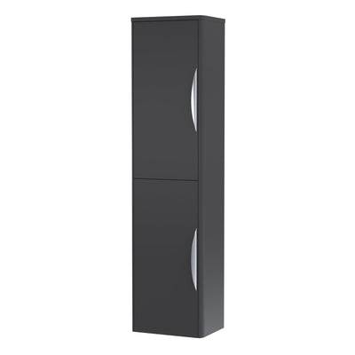 Nuie Parade 1400 x 350 x 250mm Wall Hung Tall Unit - Anthracite Satin