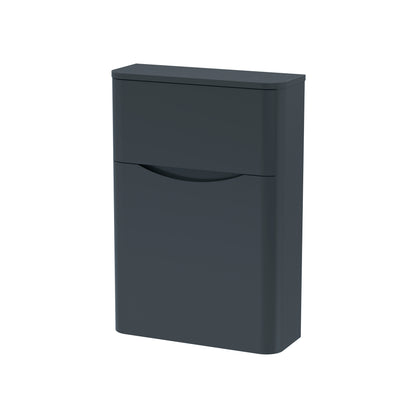 Nuie Lunar 550 x 205mm WC Unit (Without Cistern) - Anthracite Satin