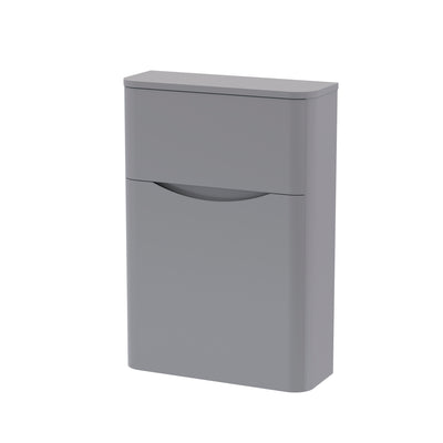 Nuie Lunar 550 x 205mm WC Unit (Without Cistern) - Grey Satin