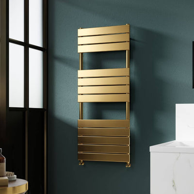 Brushed brass & gold heating at BathLab.co.uk