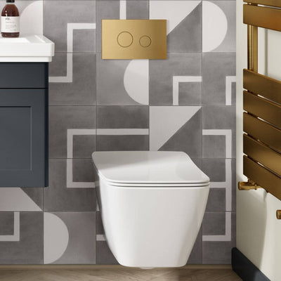 Brushed Brass toilets and toilet fittings at BathLab.co.uk
