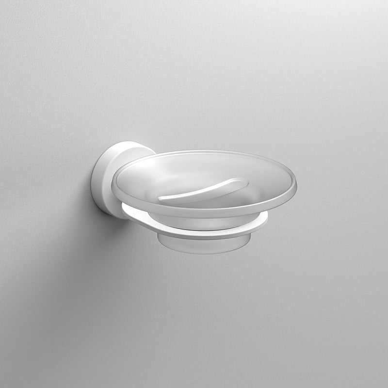 Sonia Tecno Project Glass Soap Dish - White