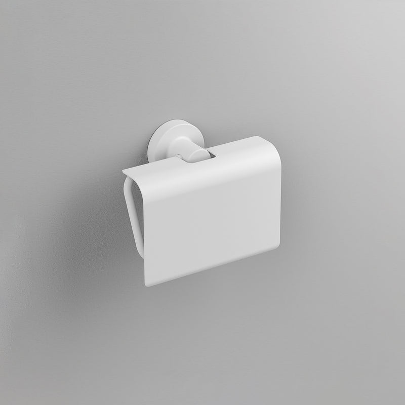 Sonia Tecno Project Toilet Roll Holder with Flap - White