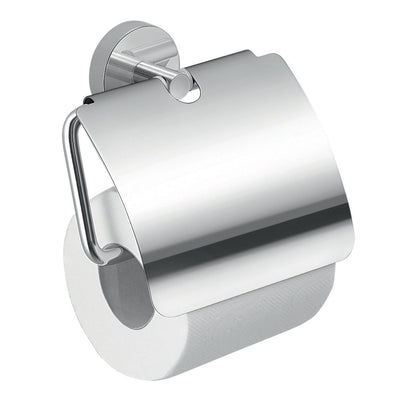 Gedy Eros Toilet Roll Holder with Flap - Chrome