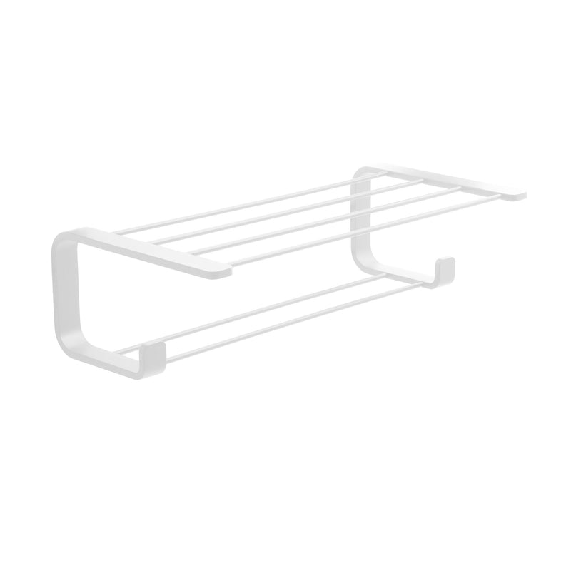 Gedy Outline Double Towel Rack - White