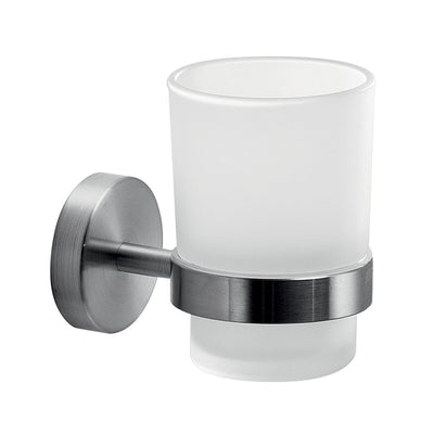 Gedy G Pro Tumbler Holder - Brushed Stainless Steel