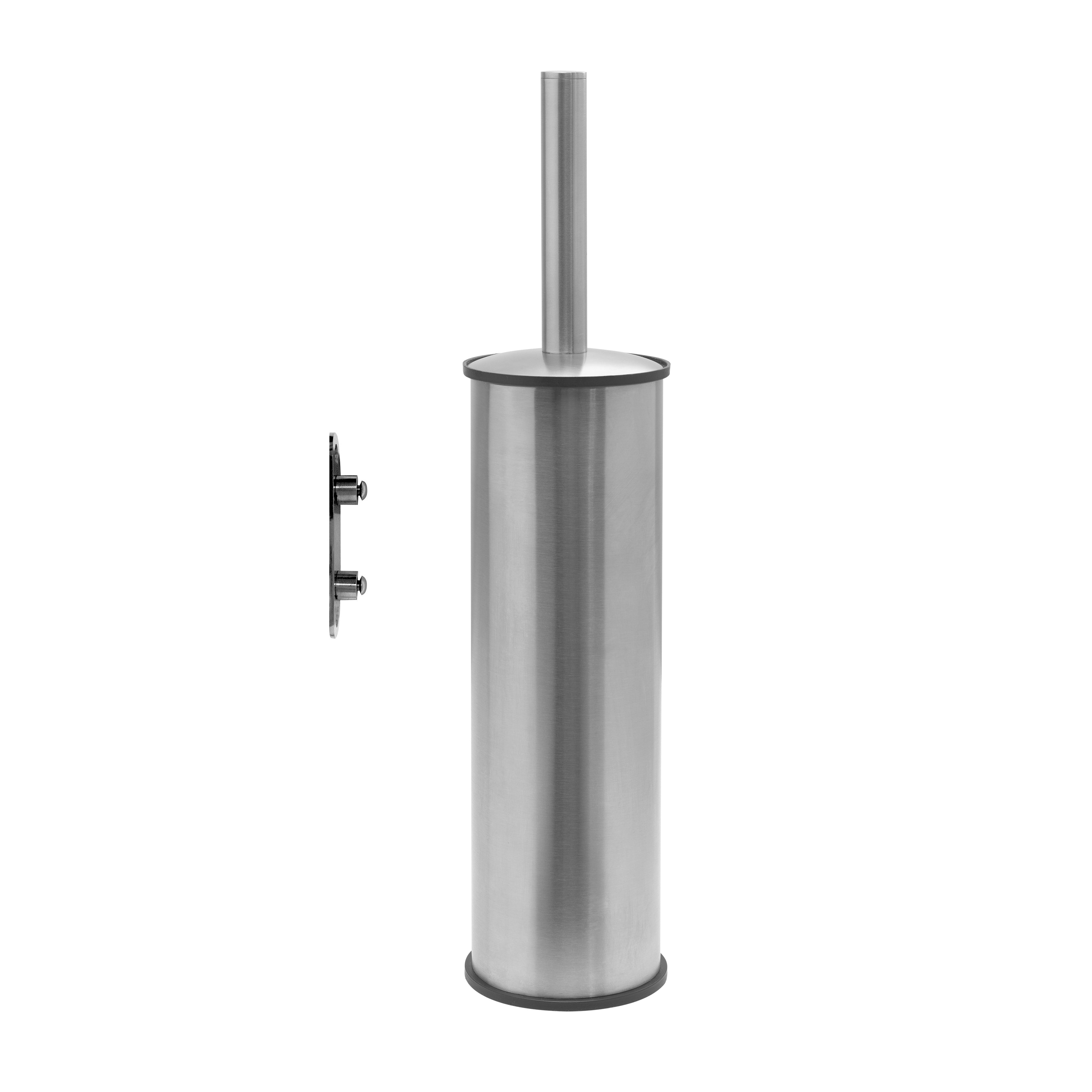 Gedy G Pro Metal Toilet Brush Wall Mounted Brushed Stainless Steel