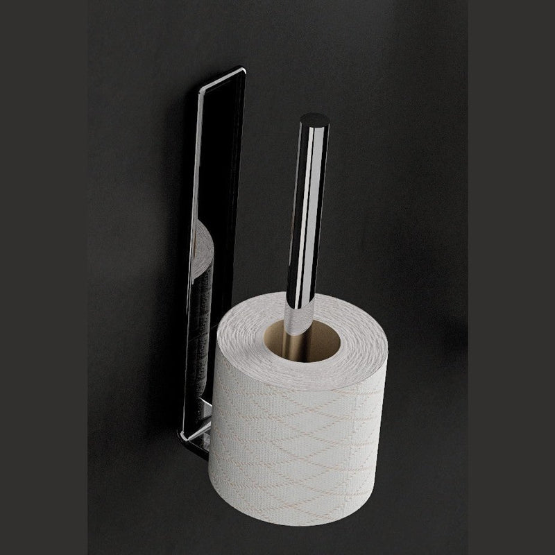 Origins Living Il Giglio Double Spare Toilet Roll Holder - Chrome