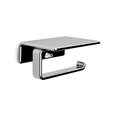 Origins Living Il Giglio Toilet Roll Holder With Shelf - Chrome