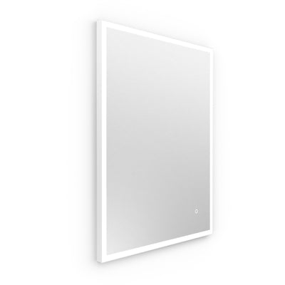 Origins Living Tate Light Rectangular Mirror 60x80cm - White