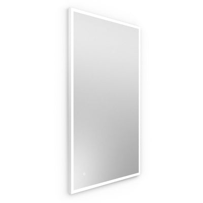 Origins Living Tate Light Rectangular Mirror 120x70cm - White