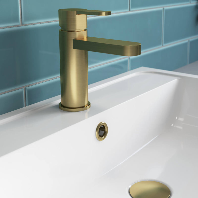 Basin Overflow Cover - Brushed Brass