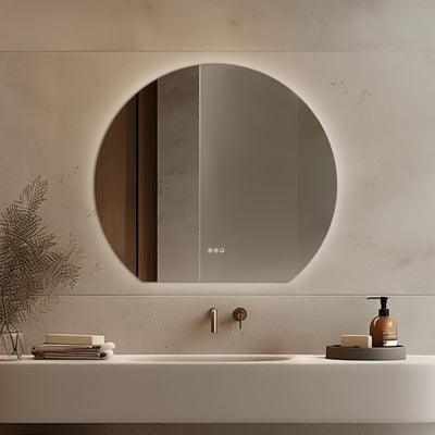 Claris Round Cut Illuminated Mirror 100cm