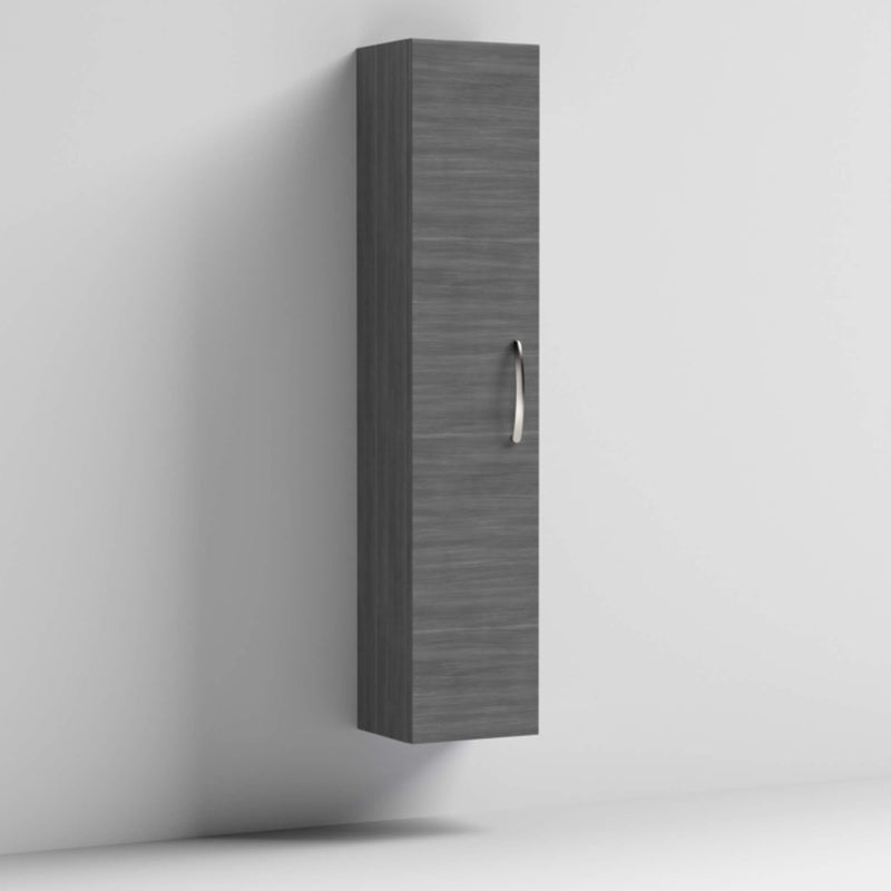 Cape 300mm Tall Unit With 1 Door - Anthracite Woodgrain
