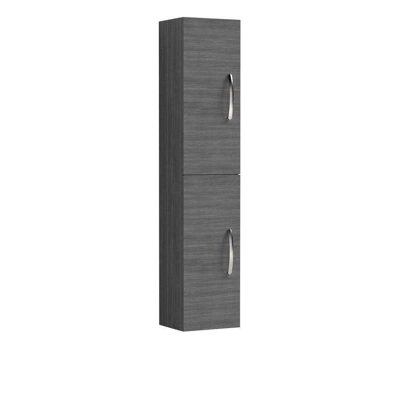 Cape 300mm Tall Unit With 2 Doors - Anthracite Woodgrain