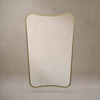 Origins Living Delphine Mirror 60 x 90cm - Brushed Brass