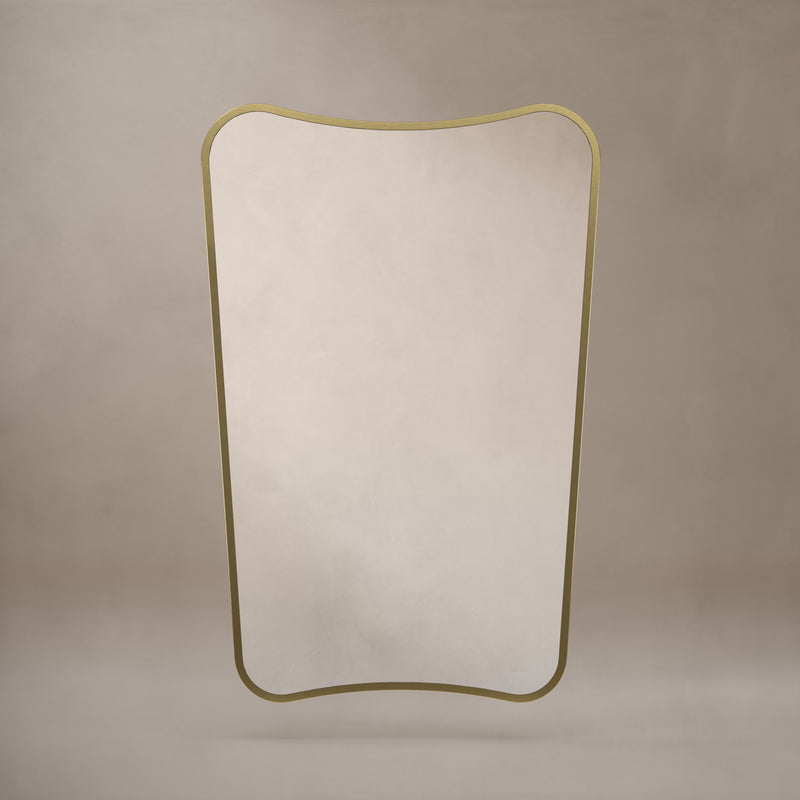 Origins Living Delphine Mirror 60 x 90cm - Brushed Brass