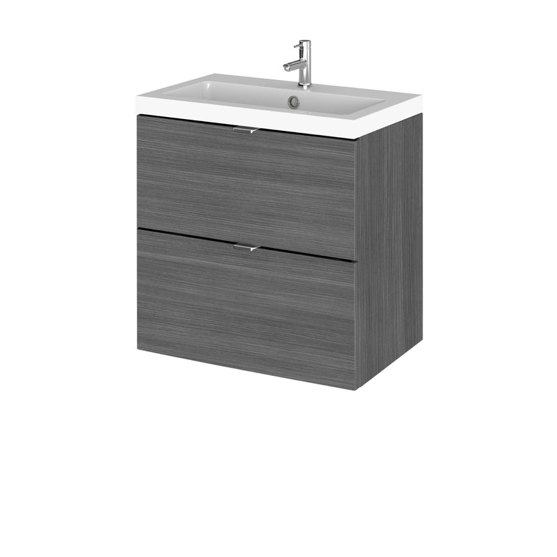 Hudson Reed Fusion Wall Hung 500mm Vanity Unit With 2 Drawers & Basin