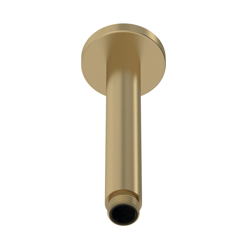 Cape Brushed Brass Concealed Shower Package With Fixed Head & Rail Kit