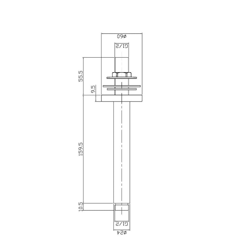 Cape Black Concealed Shower Package With Fixed Head & Rail Kit