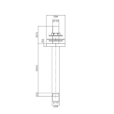 Lana Black Concealed Shower Package With Fixed Head & Handset