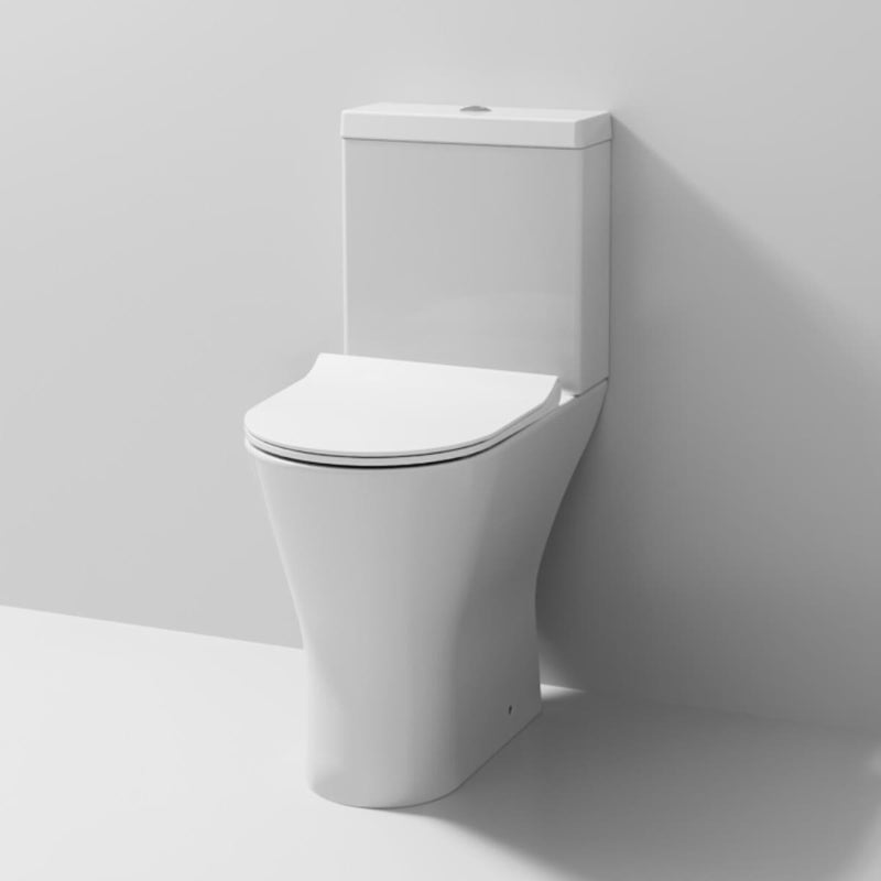 Lana Comfort Height Compact Rimless Close Coupled Toilet & Soft Close Seat