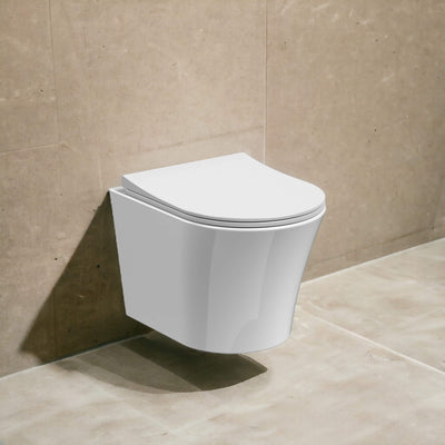 Lana Compact Rimless Wall Hung Toilet & Soft Close Seat