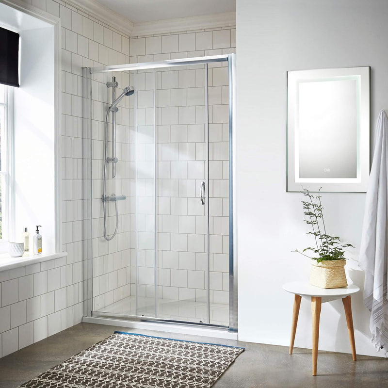 Lisbon 5mm Sliding Shower Door Chrome