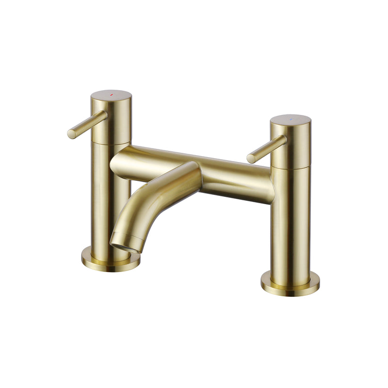 Lux Bath Filler - Brushed Brass