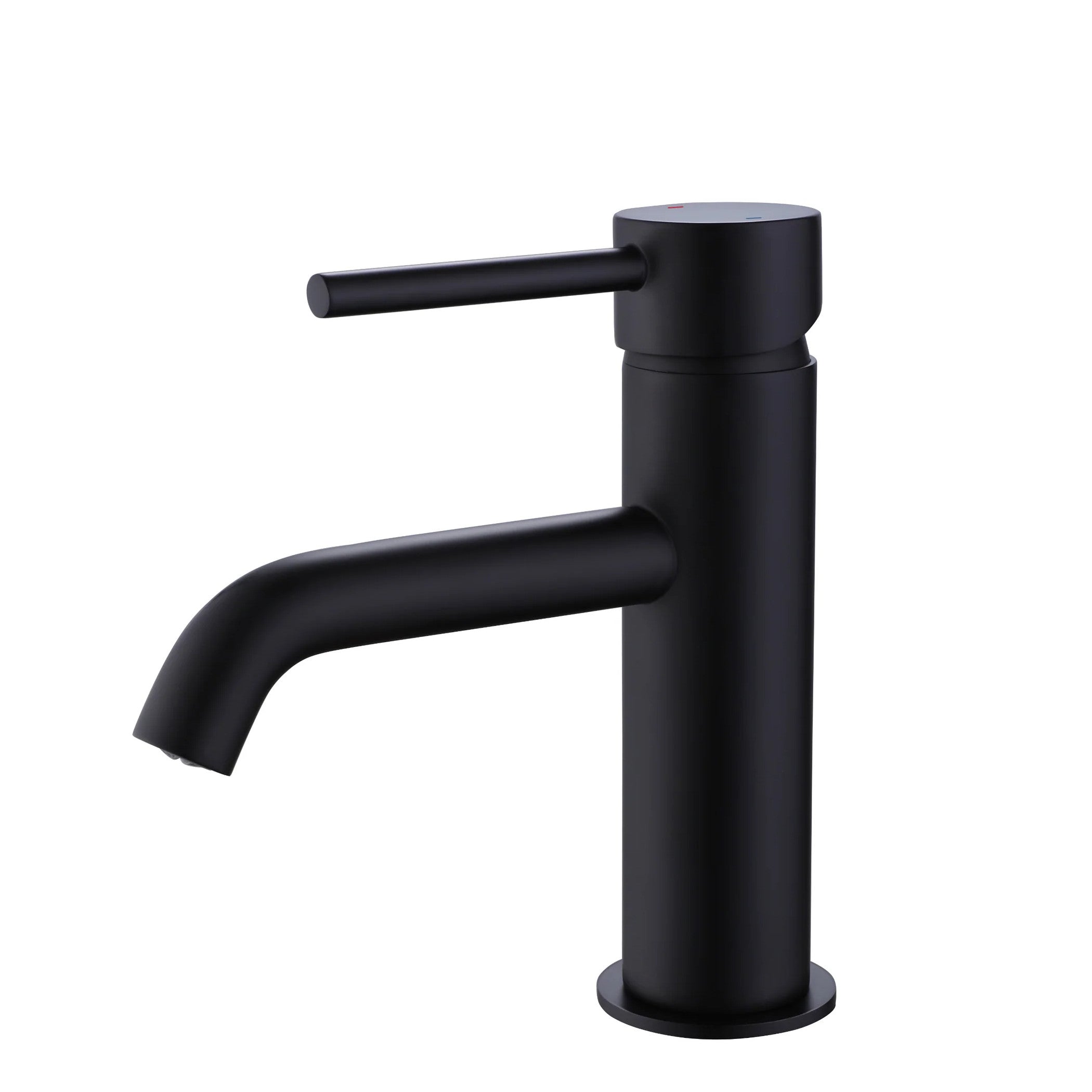 Lux Mini Monobloc Basin Mixer With Waste - Matt Black – BathLab