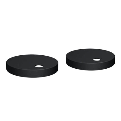 Toilet Seat Hinge Cover Caps - Matt Black