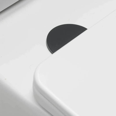 Toilet Seat Hinge Cover Caps - Matt Black
