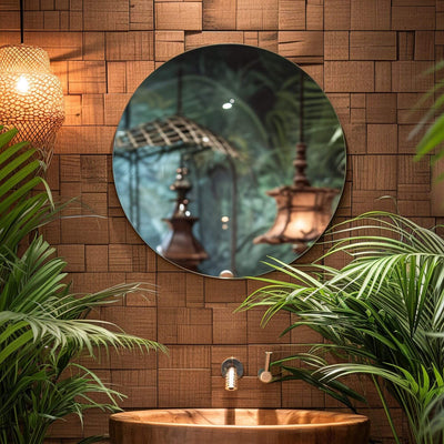 Origins Living Slim Round Mirror